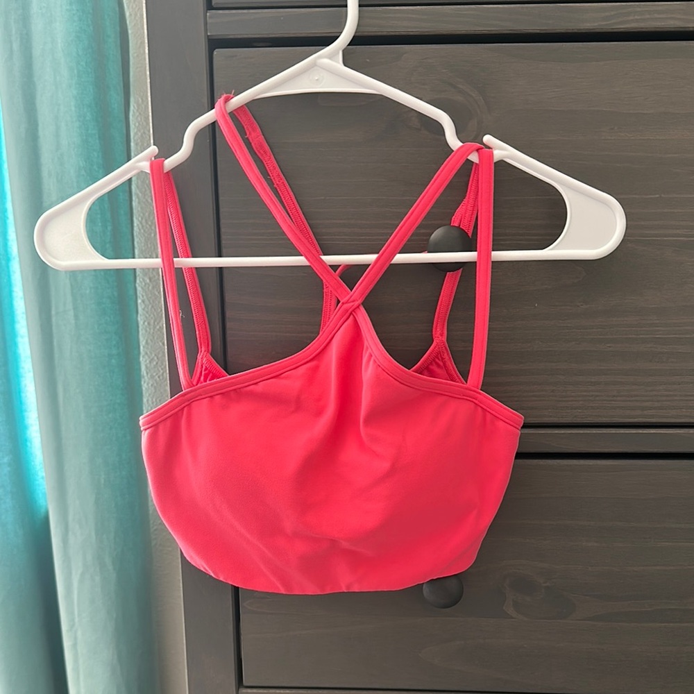 Women's Pink Strappy Bralette